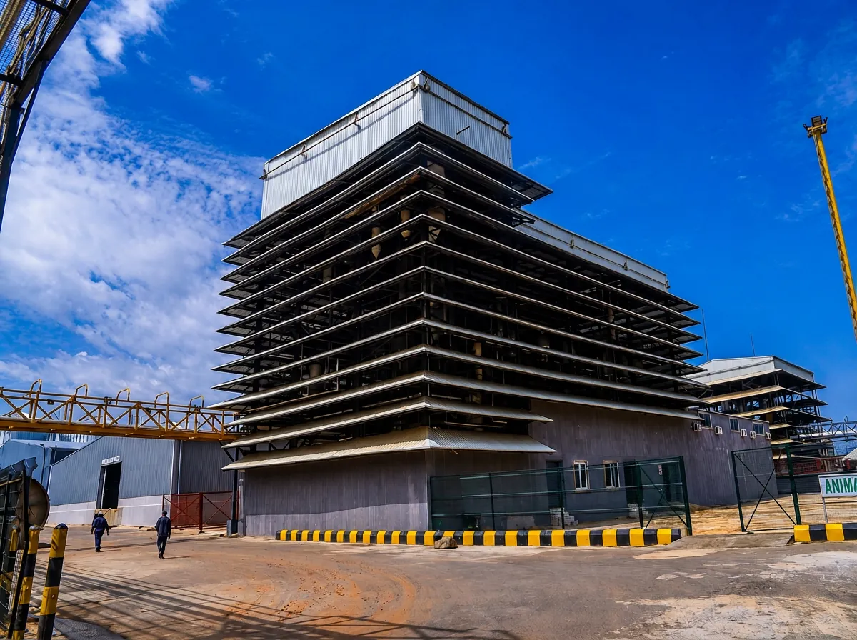 TMDK multi-storey feed mill tower at TMDK Agro Park