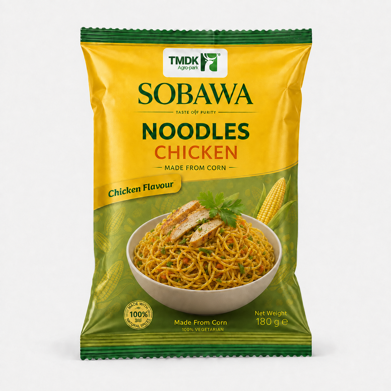 Sobawa Corn Noodles Chicken flavour pack