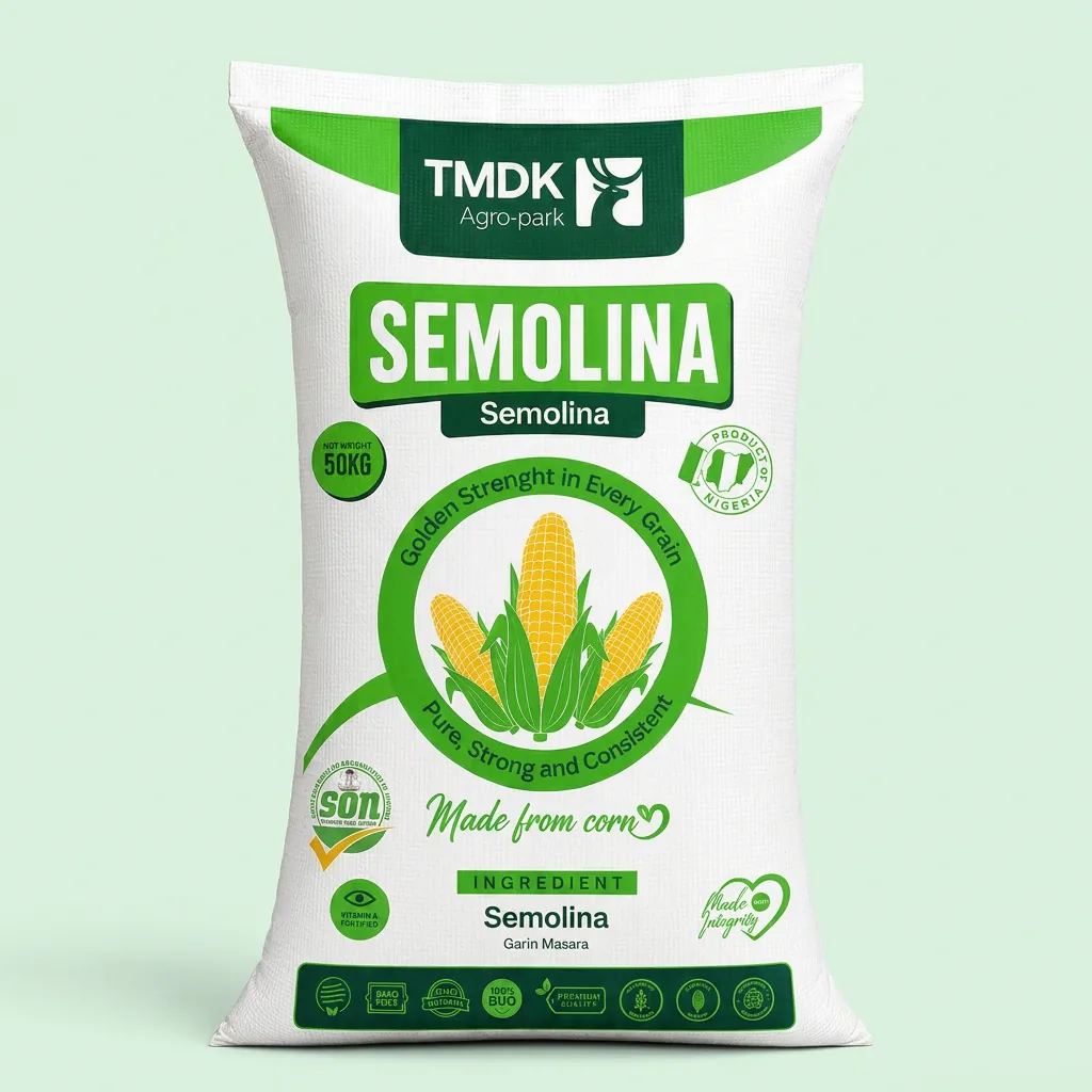 TMDK Semolina 50kg sack front