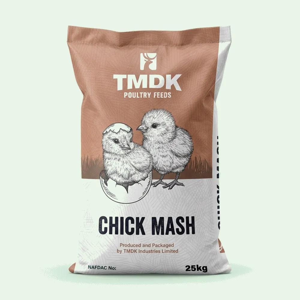 TMDK Chick Mash 25kg poultry feed sack