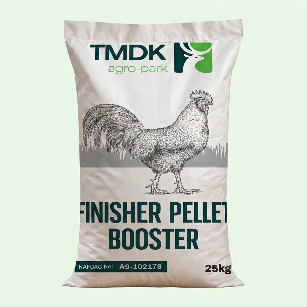 TMDK Finisher Pellet Booster 25kg poultry feed sack