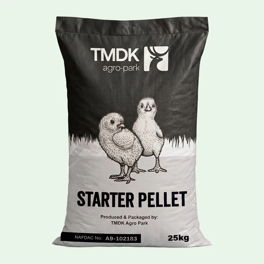 TMDK Starter Pellet 25kg poultry feed sack