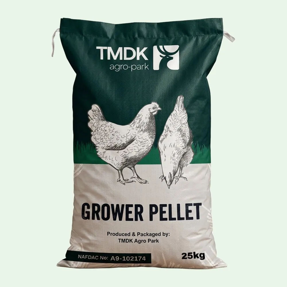 TMDK Grower Pellet 25kg poultry feed sack