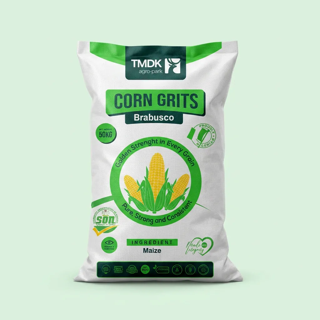 TMDK Corn Grits 50kg sack front