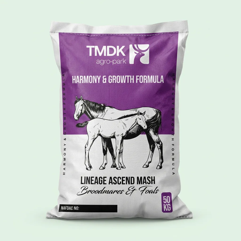 TMDK Harmony & Growth Formula horse feed sack