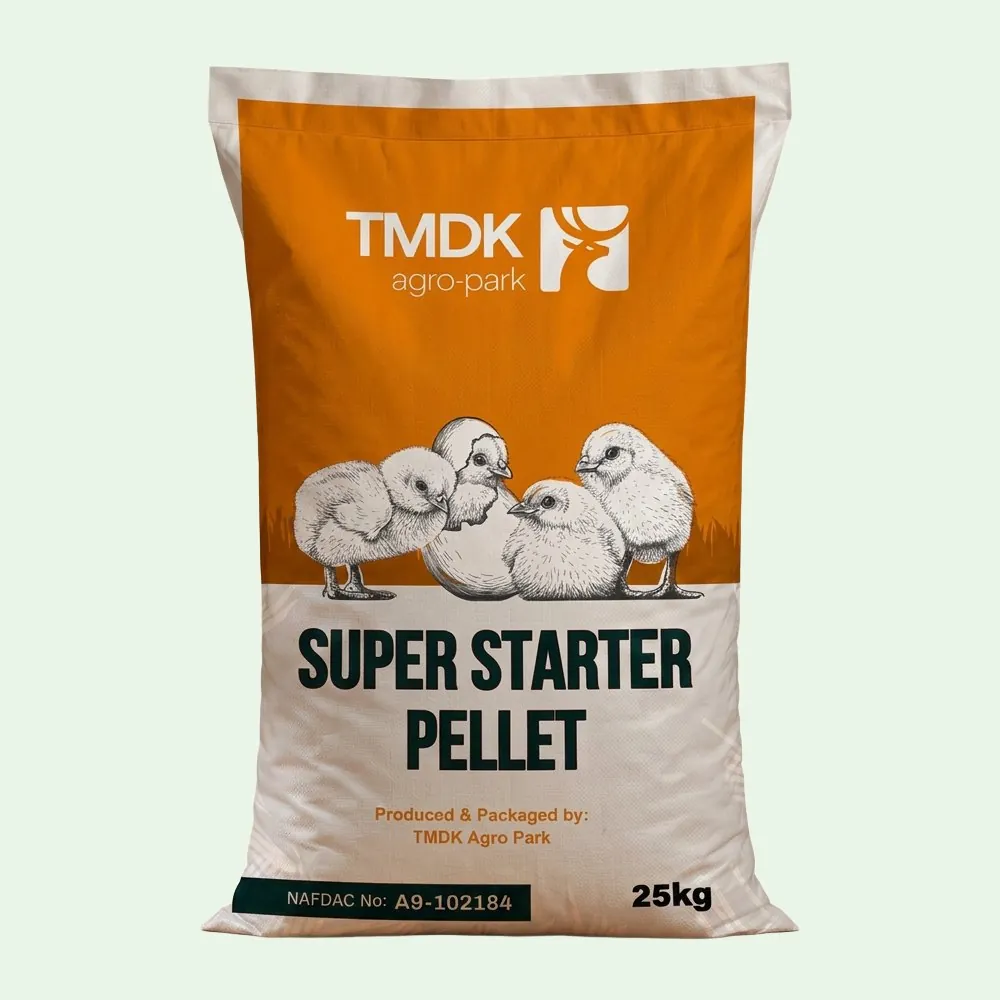 TMDK Super Starter Pellet 25kg poultry feed sack