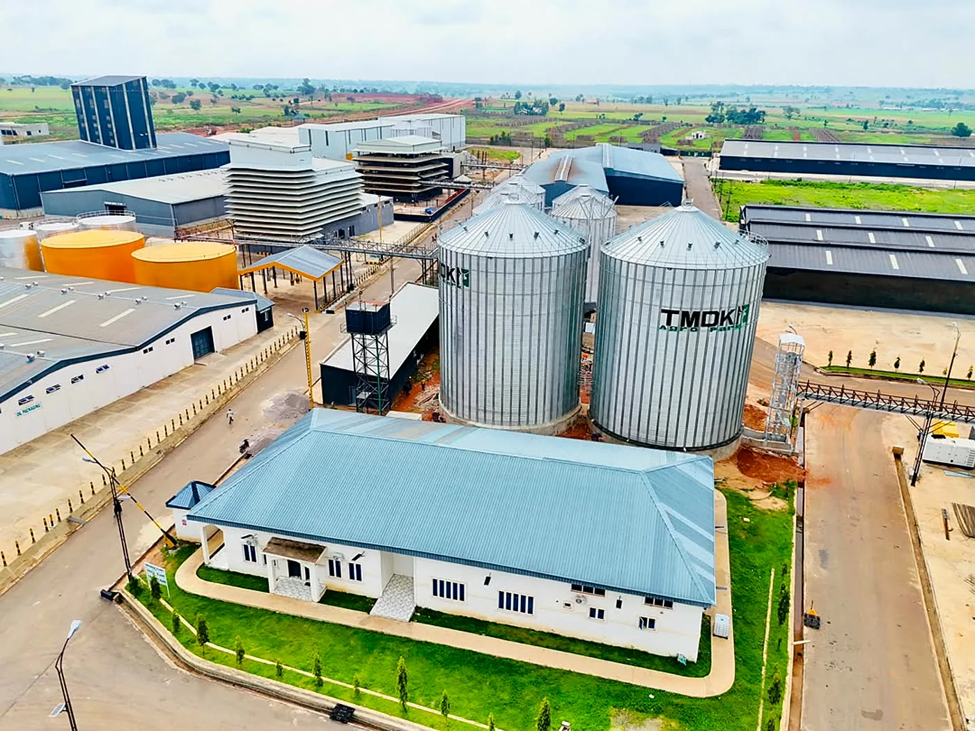 Aerial view of the TMDK Agro Park facility