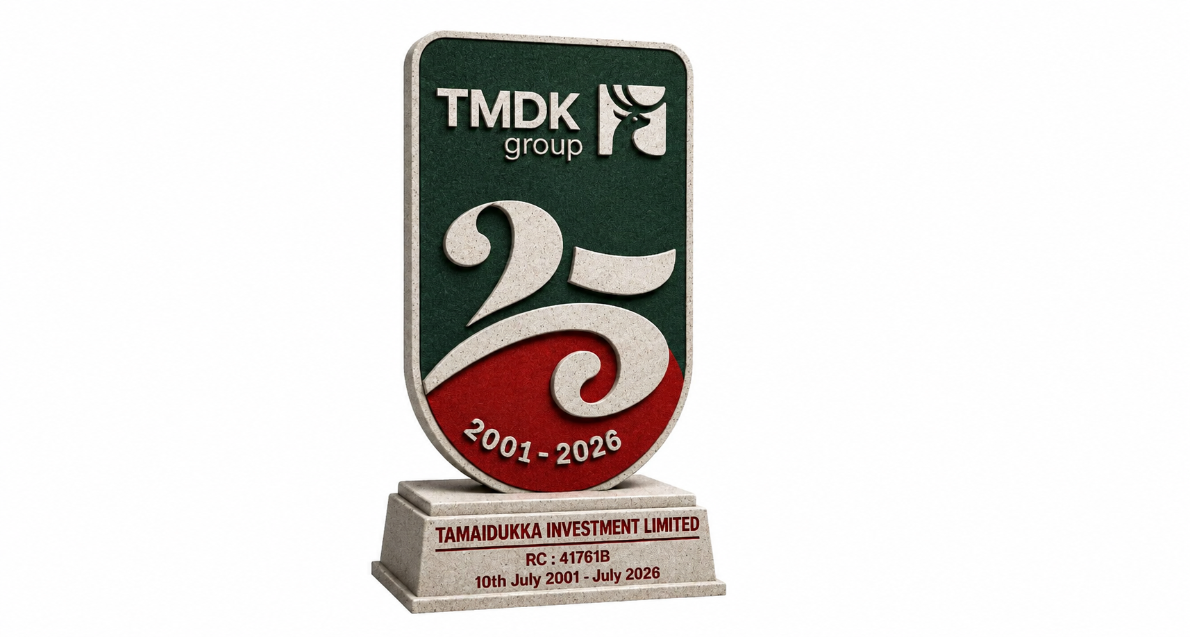 TMDK Group 25th anniversary commemorative trophy, 2001 to 2026