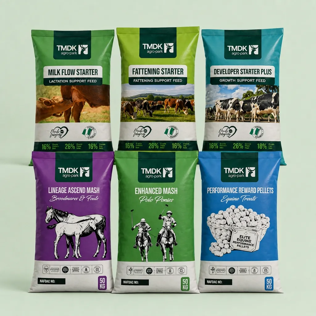 TMDK cattle and horse feed range sacks