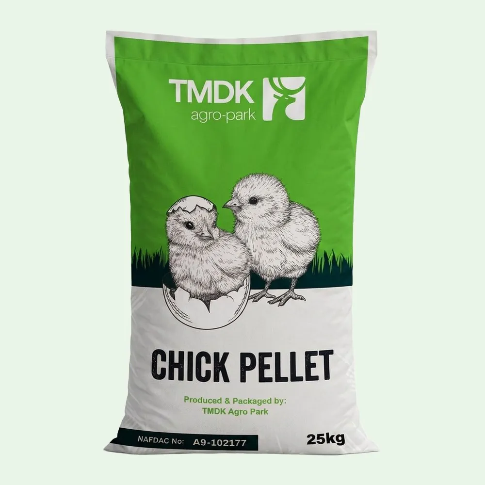 TMDK Chick Pellet 25kg poultry feed sack