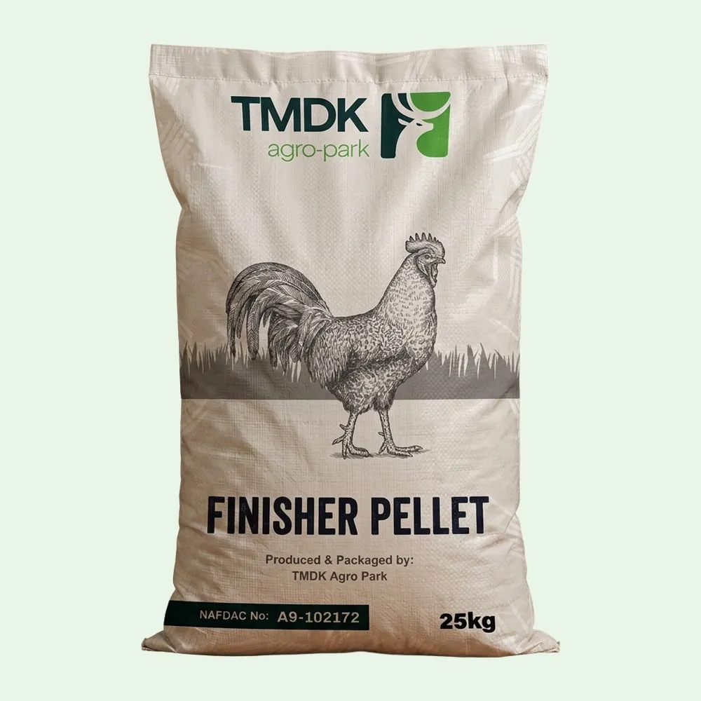 TMDK Finisher Pellet 25kg poultry feed sack